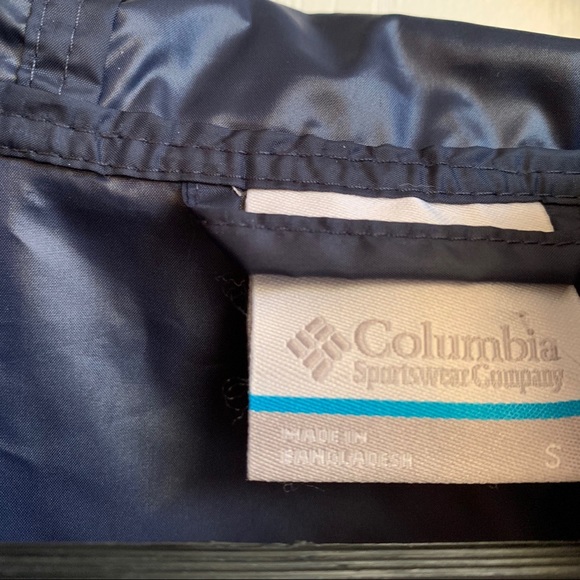 NWT Columbia Sportswear Navy & White Windbreaker - Picture 4 of 4